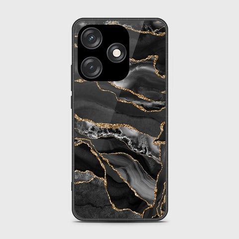 Tecno Spark 10C Cover - Black Marble Series - HQ Premium Shine Durable Shatterproof Case