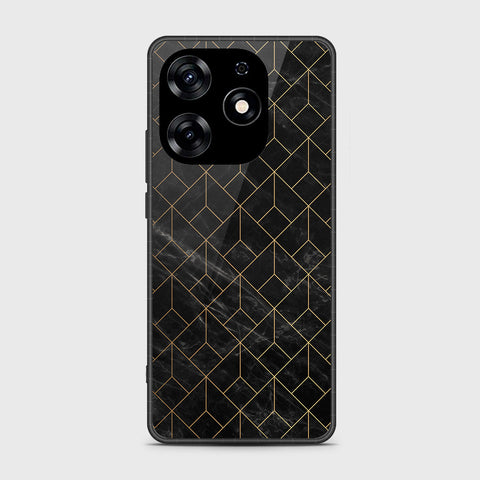 Tecno Spark 10 Pro Cover - Black Marble Series - HQ Premium Shine Durable Shatterproof Case