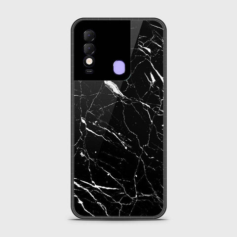 Tecno Spark 8 Cover- Black Marble Series - HQ Premium Shine Durable Shatterproof Case