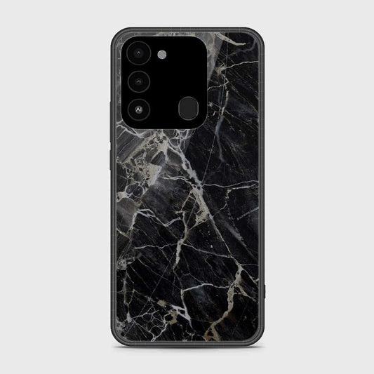 Tecno Spark 8C Cover- Black Marble Series - HQ Premium Shine Durable Shatterproof Case