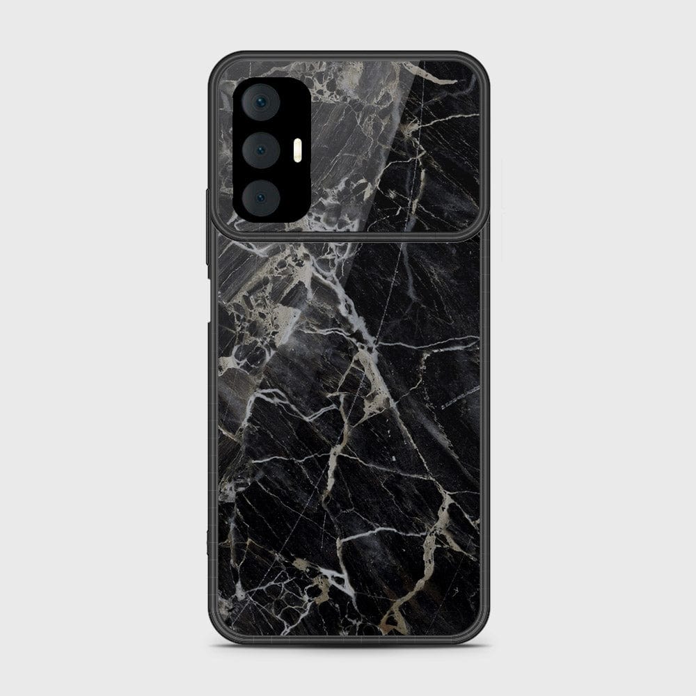 Tecno Spark 8 Pro Cover- Black Marble Series - HQ Premium Shine Durable Shatterproof Case