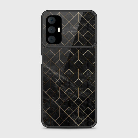 Tecno Spark 8 Pro Cover- Black Marble Series - HQ Premium Shine Durable Shatterproof Case