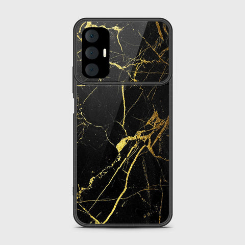 Tecno Spark 8 Pro Cover- Black Marble Series - HQ Premium Shine Durable Shatterproof Case