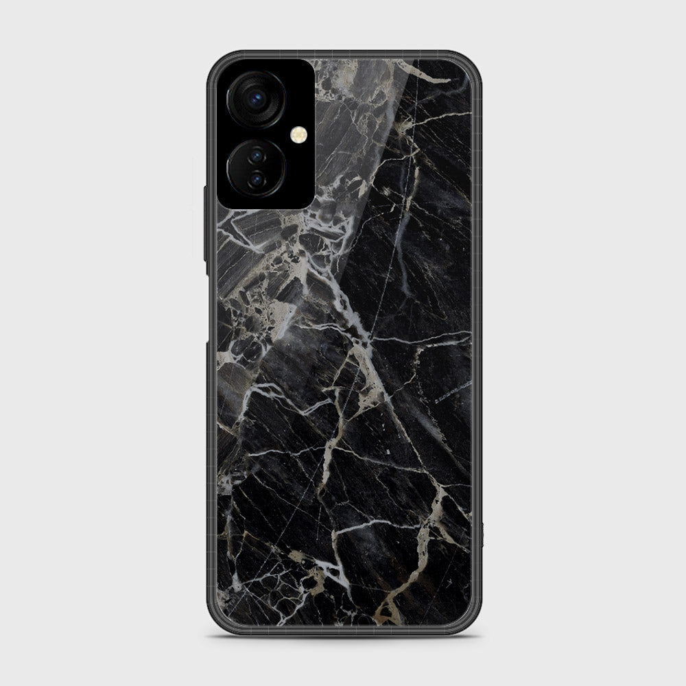 Tecno Spark 9T  Cover- Black Marble Series - HQ Premium Shine Durable Shatterproof Case