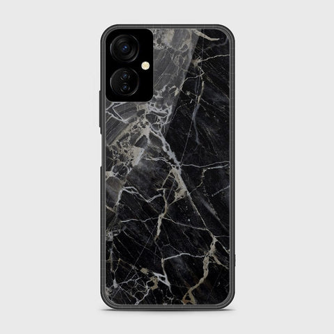 Tecno Spark 9T Cover- Black Marble Series - HQ Premium Shine Durable Shatterproof Case