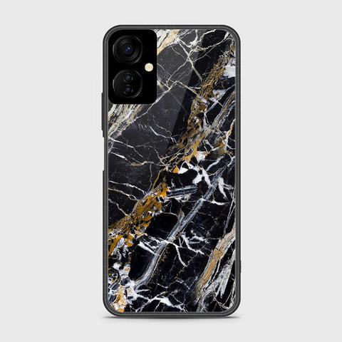 Tecno Spark 9T  Cover- Black Marble Series - HQ Premium Shine Durable Shatterproof Case