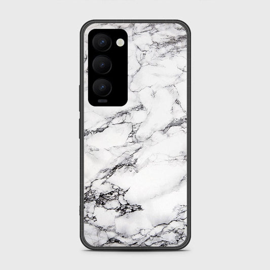 Tecno Camon 18 Premier Cover- White Marble Series - HQ Ultra Shine Premium Infinity Glass Soft Silicon Borders Case