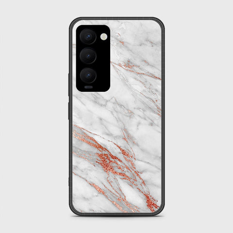 Tecno Camon 18 Premier Cover- White Marble Series - HQ Ultra Shine Premium Infinity Glass Soft Silicon Borders Case