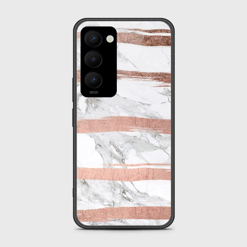 Tecno Camon 18 Premier Cover- White Marble Series - HQ Ultra Shine Premium Infinity Glass Soft Silicon Borders Case