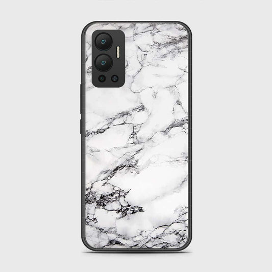 Infinix Hot 12 Cover- White Marble Series - HQ Premium Shine Durable Shatterproof Case