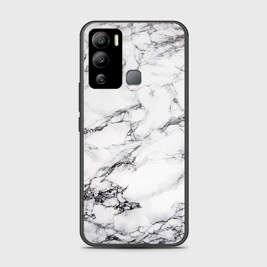 Infinix Hot 12i Cover- White Marble Series - HQ Premium Shine Durable Shatterproof Case