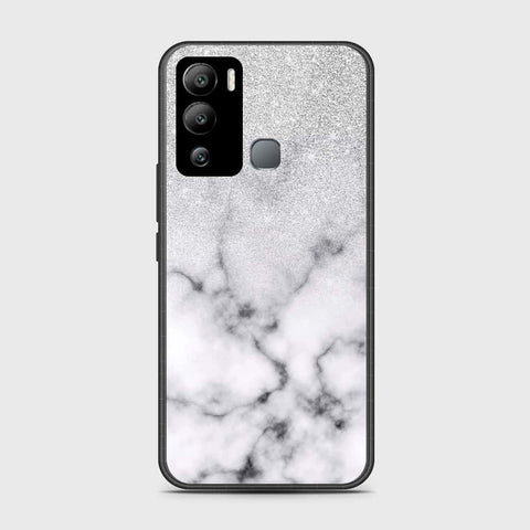 Infinix Hot 12i Cover- White Marble Series - HQ Premium Shine Durable Shatterproof Case