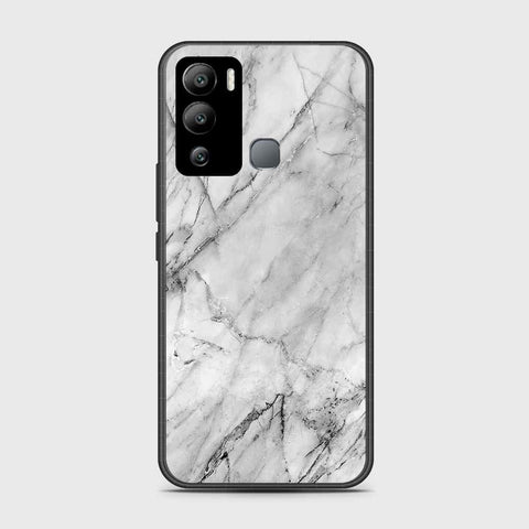 Infinix Hot 12i Cover- White Marble Series - HQ Premium Shine Durable Shatterproof Case