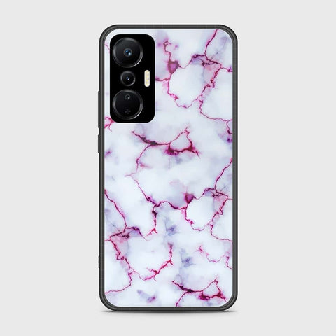 Infinix Hot 20S Cover- White Marble Series - HQ Ultra Shine Premium Infinity Glass Soft Silicon Borders Case