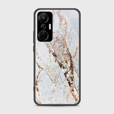 Infinix Hot 20S Cover- White Marble Series - HQ Ultra Shine Premium Infinity Glass Soft Silicon Borders Case