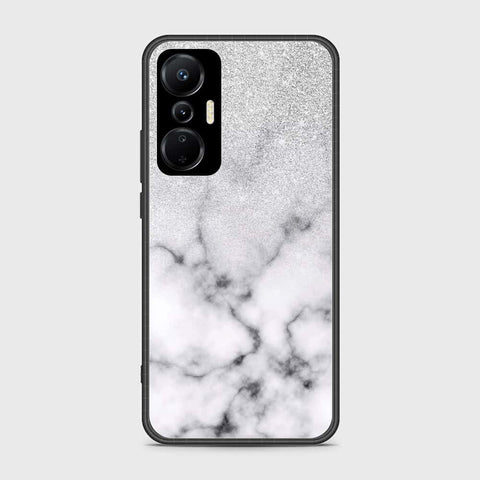 Infinix Hot 20S Cover- White Marble Series - HQ Ultra Shine Premium Infinity Glass Soft Silicon Borders Case