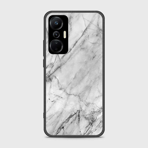 Infinix Hot 20S Cover- White Marble Series - HQ Ultra Shine Premium Infinity Glass Soft Silicon Borders Case