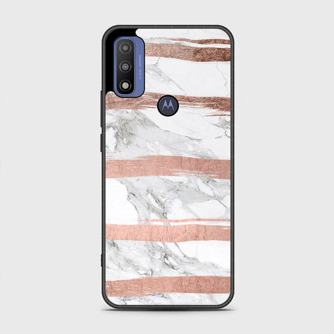 Motorola G Pure  Cover- White Marble Series - HQ Premium Shine Durable Shatterproof Case