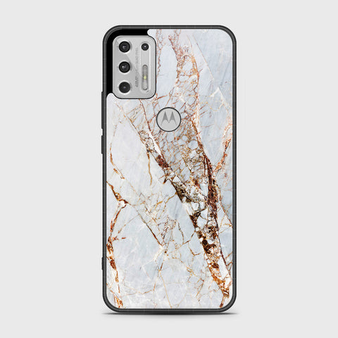 Motorola Moto G Stylus 5G 2021  Cover- White Marble Series - HQ Premium Shine Durable Shatterproof Case