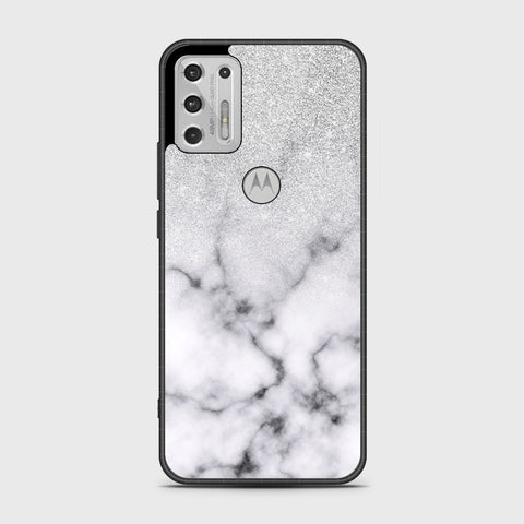 Motorola Moto G Stylus 5G 2021  Cover- White Marble Series - HQ Premium Shine Durable Shatterproof Case