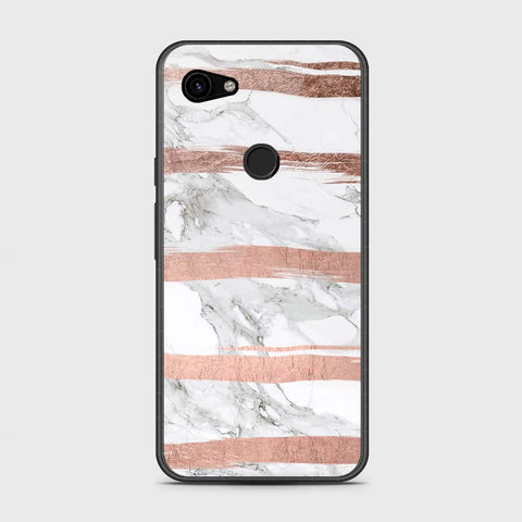 Google Pixel 3a Cover- White Marble Series - HQ Premium Shine Durable Shatterproof Case