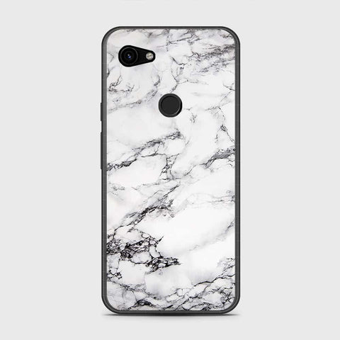 Google Pixel 3a XL Cover White Marble Series HQ Premium Shine