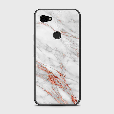 Google Pixel 3a XL Cover- White Marble Series - HQ Premium Shine Durable Shatterproof Case