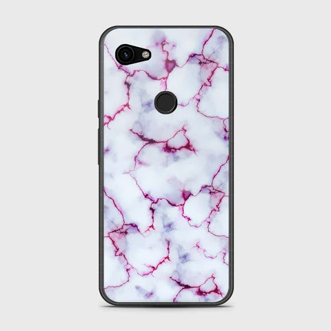 Google Pixel 3a XL Cover- White Marble Series - HQ Premium Shine Durable Shatterproof Case