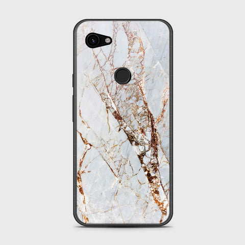 Google Pixel 3a XL Cover- White Marble Series - HQ Premium Shine Durable Shatterproof Case