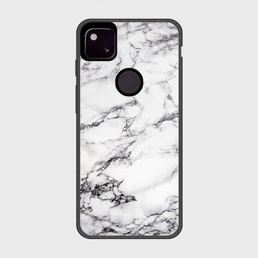 Google Pixel 4a 4G Cover- White Marble Series - HQ Premium Shine Durable Shatterproof Case