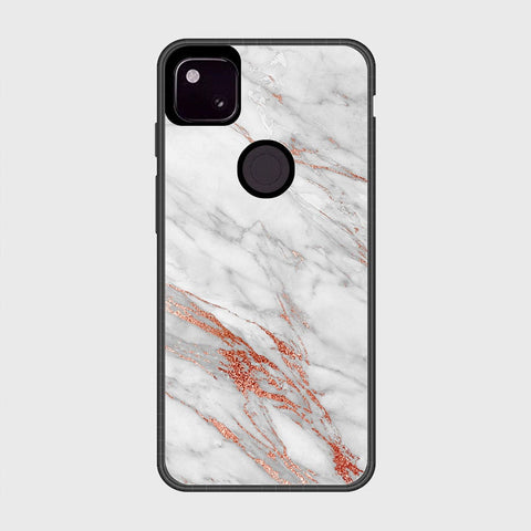 Google Pixel 4a 4G Cover- White Marble Series - HQ Premium Shine Durable Shatterproof Case