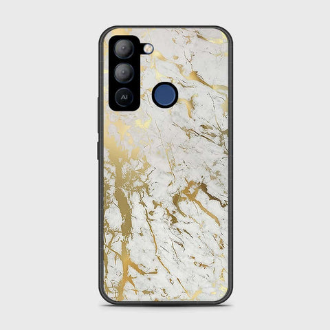 Tecno Pop 5 LTE Cover- White Marble Series - HQ Premium Shine Durable Shatterproof Case