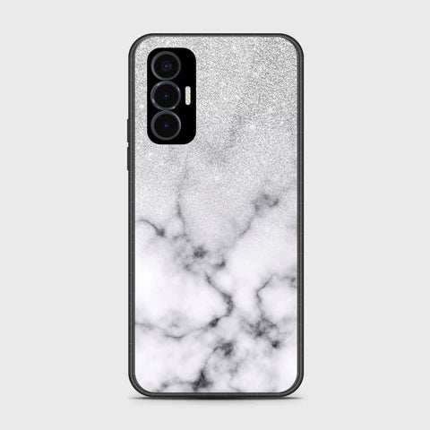 Tecno Pova 3 Cover- White Marble Series - HQ Premium Shine Durable Shatterproof Case