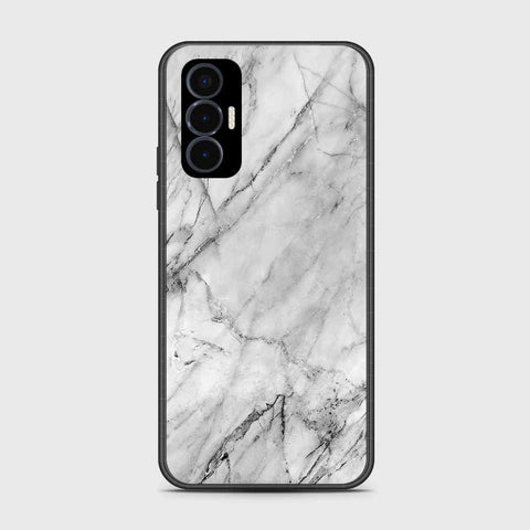 Tecno Pova 3 Cover- White Marble Series - HQ Premium Shine Durable Shatterproof Case