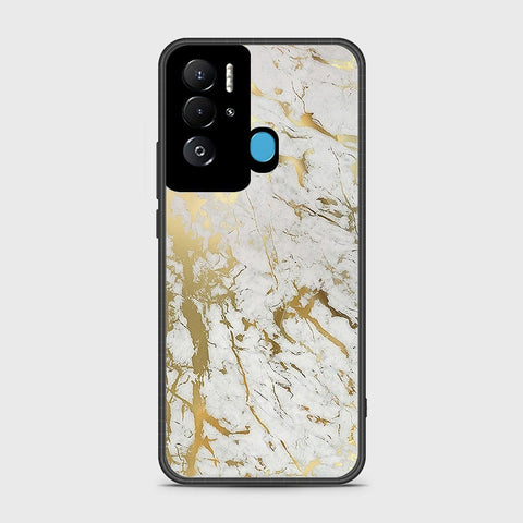 Tecno Pova Neo Cover- White Marble Series - HQ Ultra Shine Premium Infinity Glass Soft Silicon Borders Case