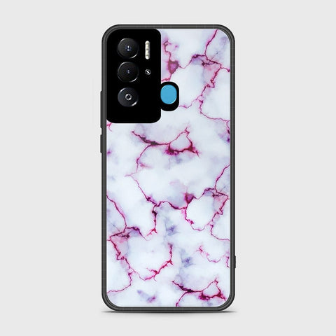 Tecno Pova Neo Cover- White Marble Series - HQ Ultra Shine Premium Infinity Glass Soft Silicon Borders Case