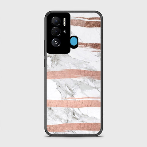 Tecno Pova Neo Cover- White Marble Series - HQ Ultra Shine Premium Infinity Glass Soft Silicon Borders Case