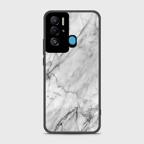 Tecno Pova Neo Cover- White Marble Series - HQ Ultra Shine Premium Infinity Glass Soft Silicon Borders Case