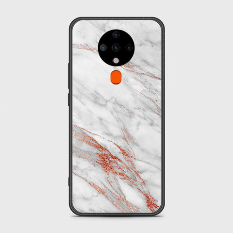 Tecno Spark 6 Cover- White Marble Series - HQ Premium Shine Durable Shatterproof Case