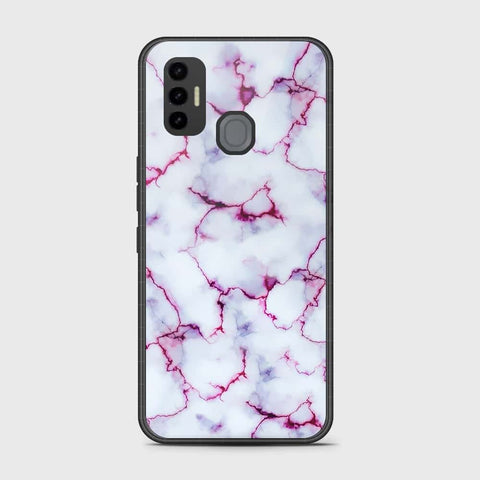 Tecno Spark 7 Cover- White Marble Series - HQ Premium Shine Durable Shatterproof Case