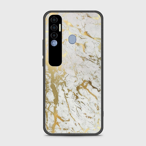 Tecno Spark 7 Pro Cover- White Marble Series - HQ Premium Shine Durable Shatterproof Case