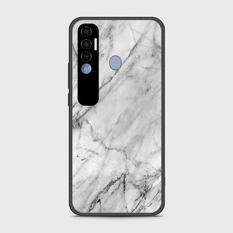 Tecno Spark 7 Pro Cover- White Marble Series - HQ Premium Shine Durable Shatterproof Case