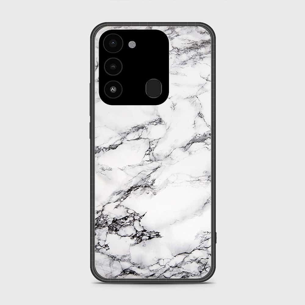 Tecno Spark Go 2022 Cover- White Marble Series - HQ Premium Shine Durable Shatterproof Case