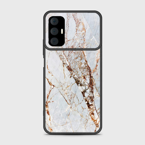 Tecno Spark 8 Pro Cover- White Marble Series - HQ Premium Shine Durable Shatterproof Case