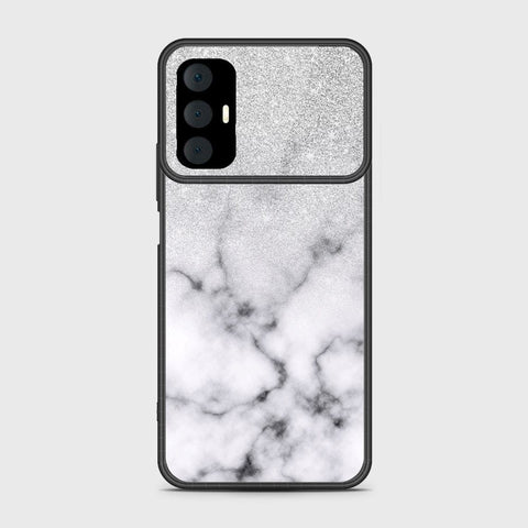 Tecno Spark 8 Pro Cover- White Marble Series - HQ Premium Shine Durable Shatterproof Case