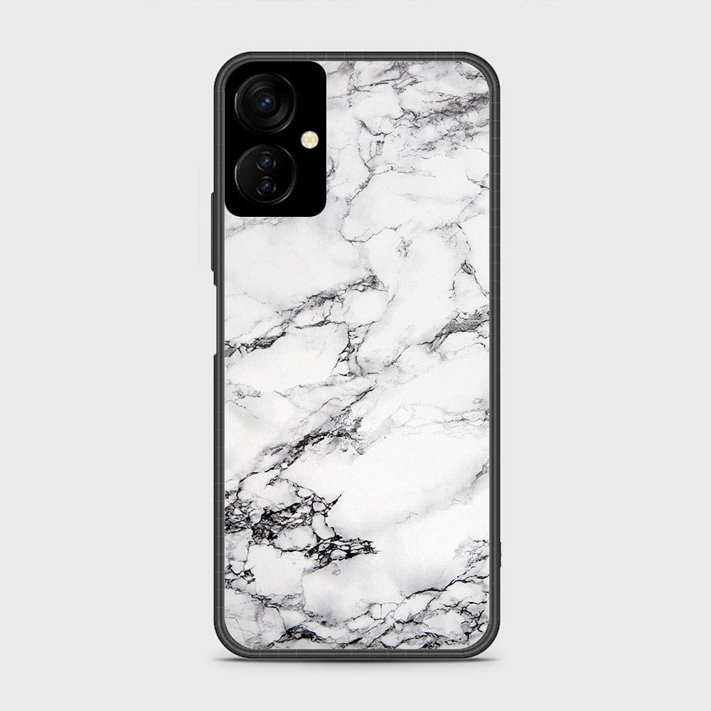 Tecno Spark 9T Cover- White Marble Series - HQ Premium Shine Durable Shatterproof Case