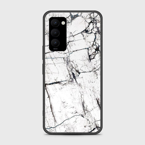 Tecno Camon 18T Cover- White Marble Series 2 - HQ Premium Shine Durable Shatterproof Case - Soft Silicon Borders