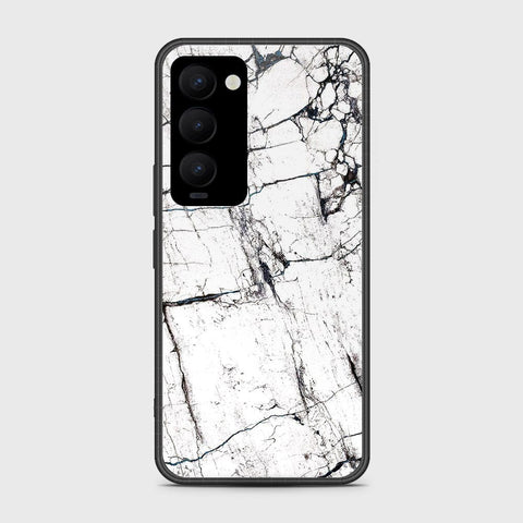 Tecno Camon 18 Premier Cover- White Marble Series 2 - HQ Ultra Shine Premium Infinity Glass Soft Silicon Borders Case