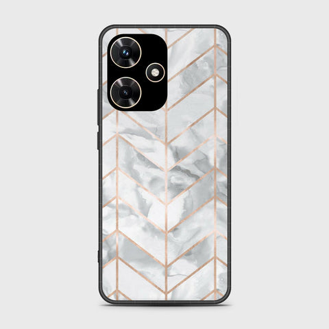 Infinix Hot 30i Cover - White Marble Series 2 - HQ Premium Shine Durable Shatterproof Case