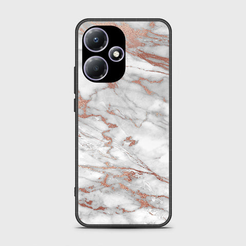 Infinix Hot 30 Play  Cover- White Marble Series 2 - HQ Premium Shine Durable Shatterproof Case
